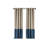 Color-Block Blackout Window Curtain, Single Panel Polyester Blackout Sliding Panel-73911483-73911482