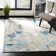 Zeke Abstract Grey/Blue Area Rug