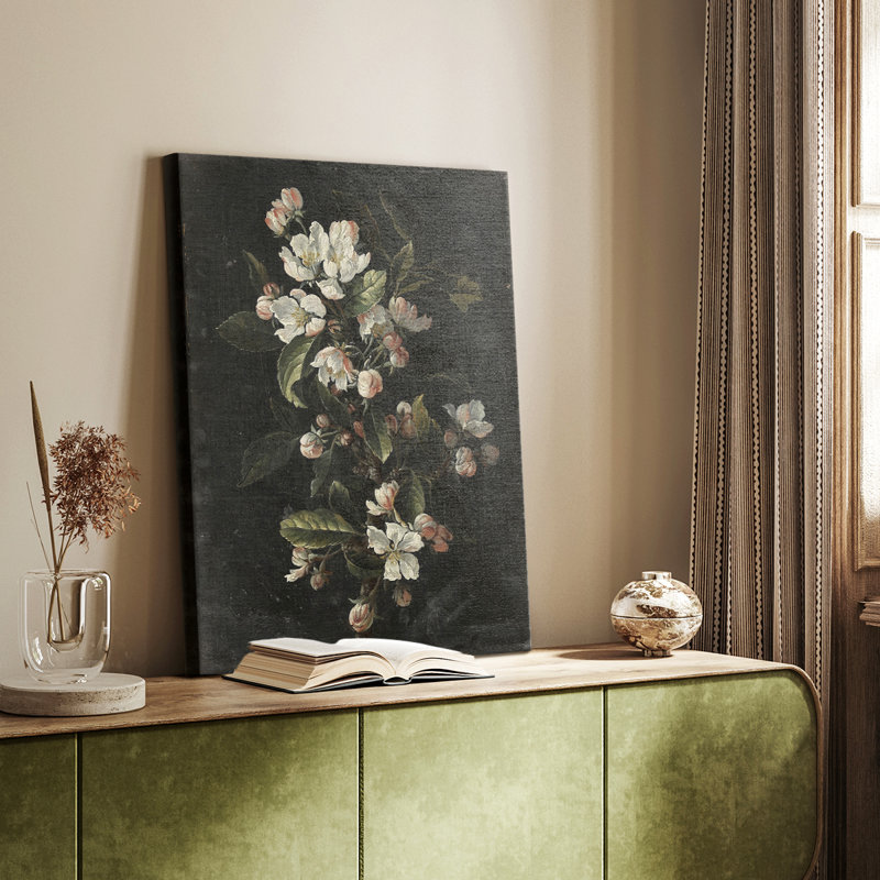 Imprimé floral rétro Lxxvi - galerie sur mesure, H 36 po x l 24 po