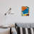 " Modern Picasso Portrait Vibrant Abstract Shapes "-233549668-233546426