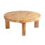 Table basse ronde en teck moderne