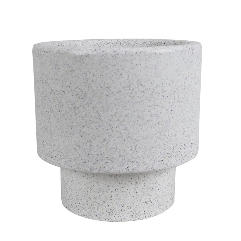 Williard Pot Planter, 10" H x 7" W x 7" D, White