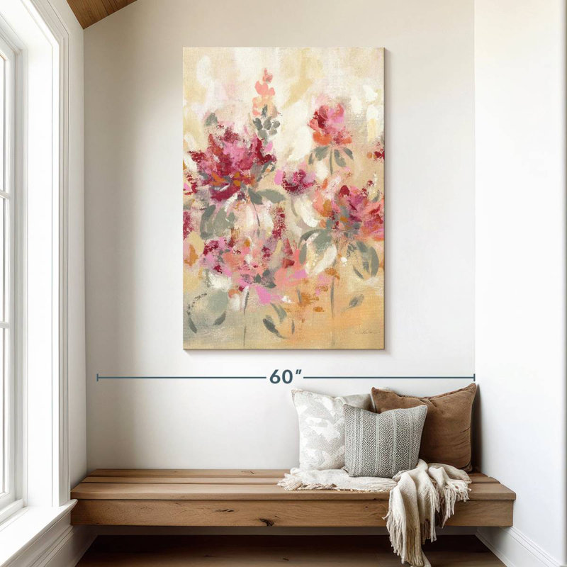 Avery Rustic Floral Reflections I, 48" H x 32" W