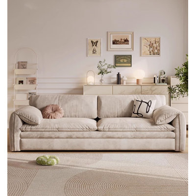 Italian Style Cat Scratch Fabric Extendable Storage Living Room Sofa