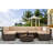 Wicker/Rattan 6 - Person Seating Group With Cushions-1444886569