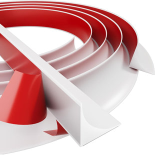 9/16" Silicone Crown Molding Trim – U-Shaped Self-Adhesive Caulk Tape for Gaps