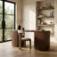 Clova - Bureau moderne en noyer-1988788043