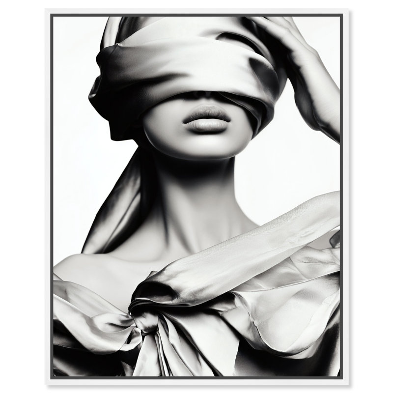 Blinded Grace II Print by Oliver Gal, 37"H x 46"W, White Floater Frame