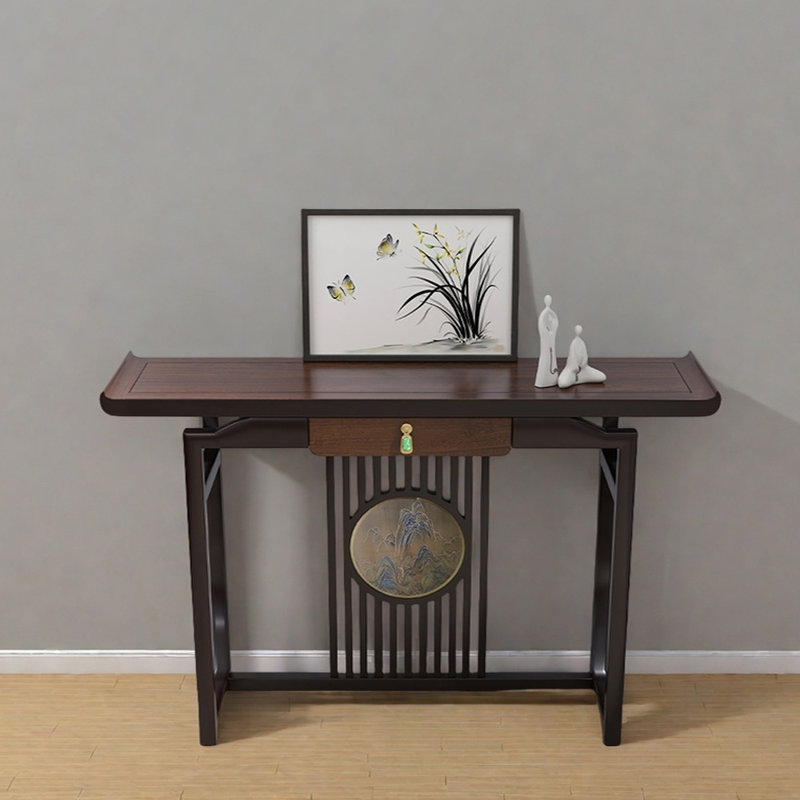 New Chinese Style Old Elmwood Hallway Console, 33.5" H x 55.1" W x 21.7" D