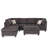 Upholstered L-Shaped Sectional Reversible-571729559