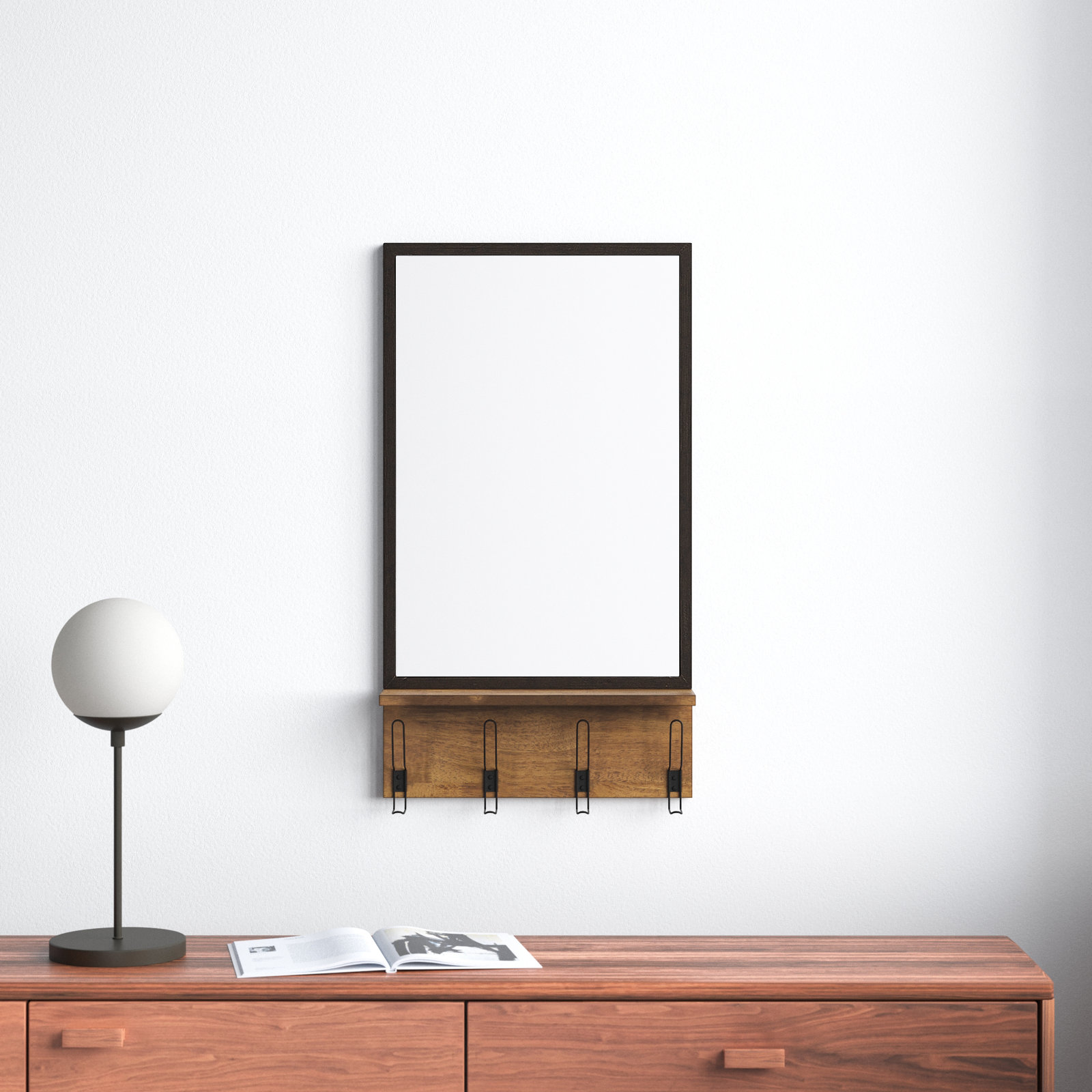 Ilona Accent Mirror, Brown, 36.75" x 20"