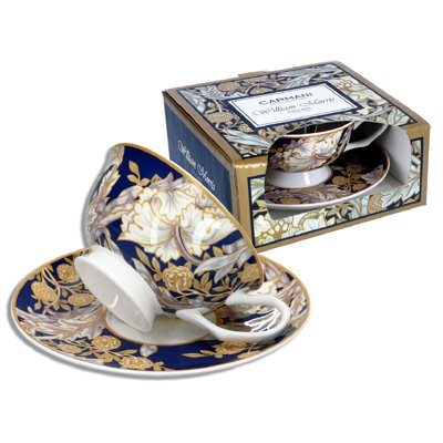 W.Morris Porcelain Cappuccino Cup and Saucer