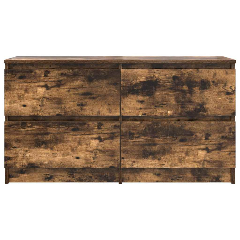 TV Cabinet 100X35x54 Cm Engineered Wood, Smoked Oak