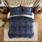 4 PCS  Comforter Set Navy