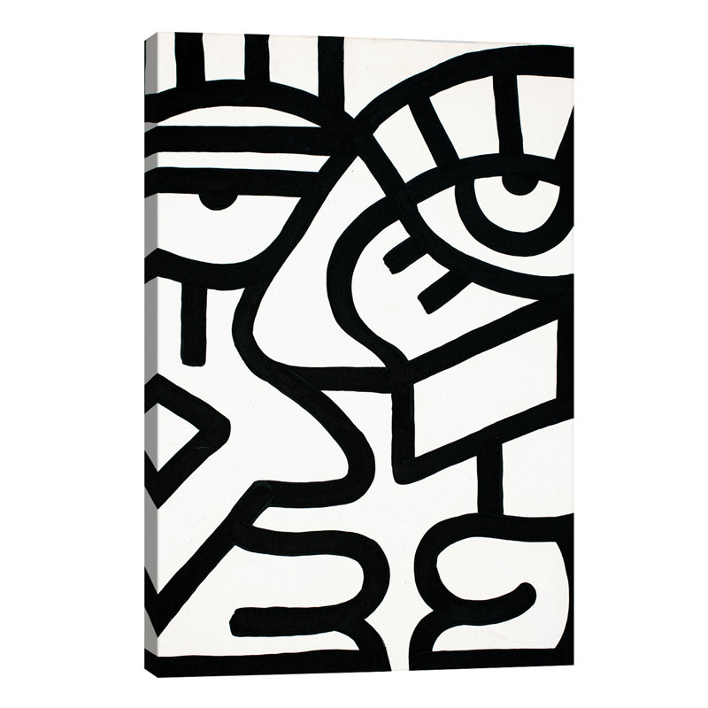Talking by Billy The Artist - Painting on Canvas, 66.04 cm H x 45.72 cm W x 1.91 cm D, Wrapped Canvas
