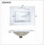 Meuble-lavabo de 24 pouces avec lavabo en céramique, 1 porte à fermeture en douceur, 2 tiroirs à fermeture en douceur et 2 supports de rangement sur la porte-1540050321