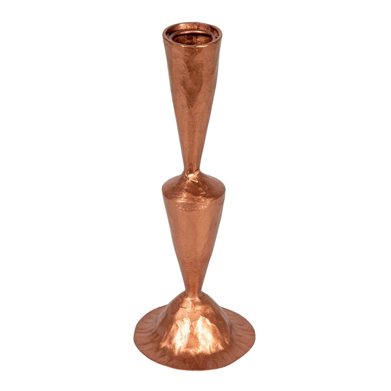 Round Hand-Forged Cast Metal Taper Holder