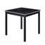Ensemble de salle à manger en bois 5 pièces: table carrée et 4 chaises rembourrées, décoration en cristal-199258361-199258362