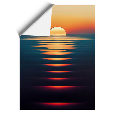 Reflective Sunset - Wall Art