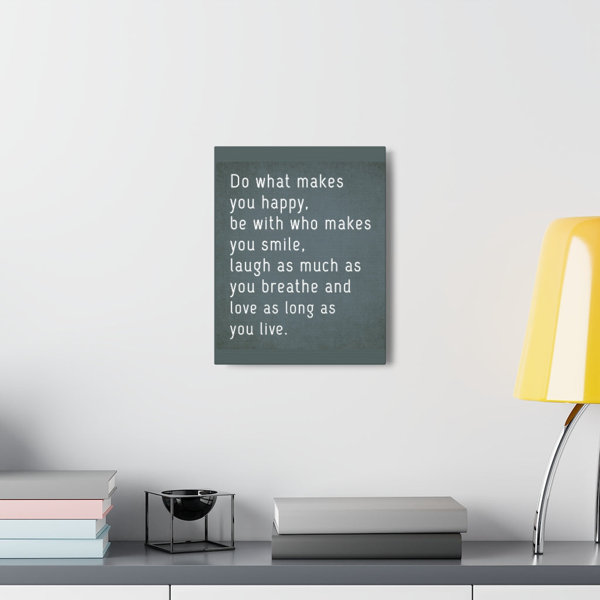 Trinx Breath And Love On Canvas Textual Art - Wayfair Canada