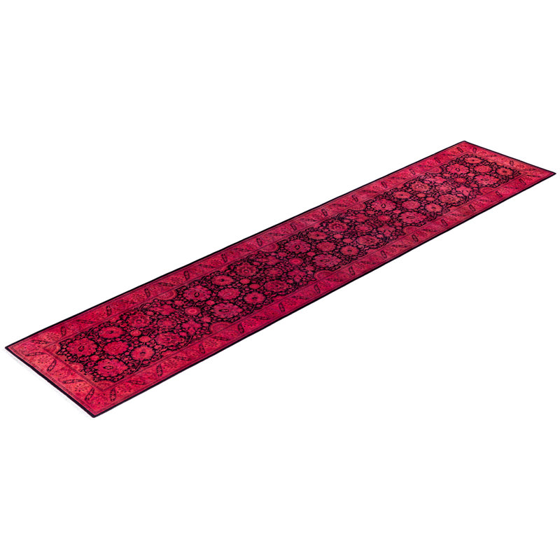 Overyed One-of-a-Kind Runner 2'7" X 12'6" Hand Knotted Area Rug