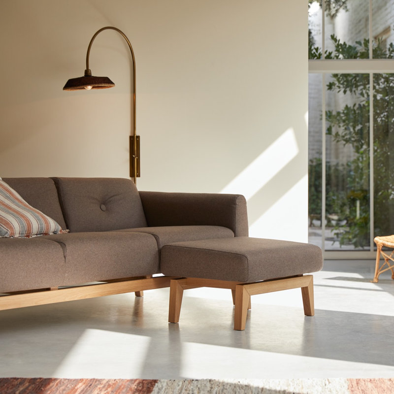 Bjorn 1 Seater Fabric Sofa, Brown
