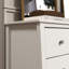 Commode 6 tiroirs en bois massif - Blanc-1313624147