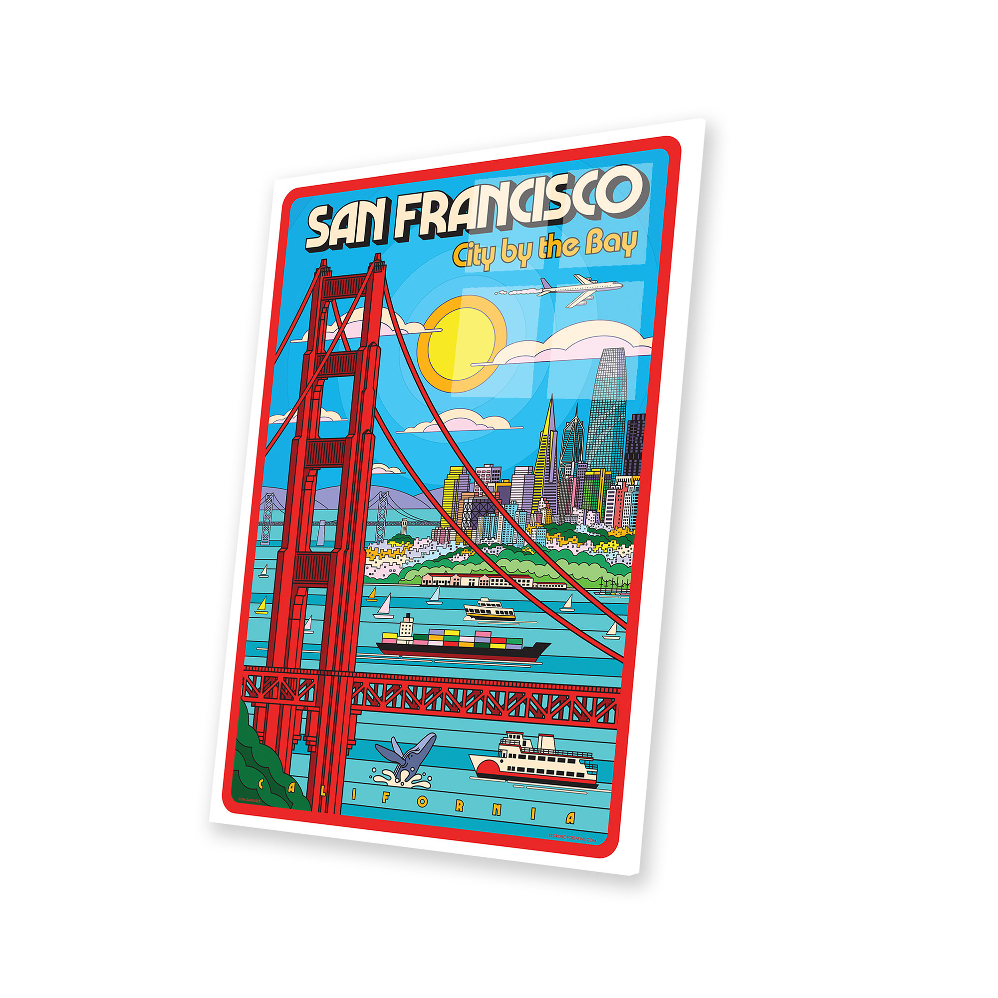 Winston Porter San Francisco Pop Art Travel Poster On Plastic/Acrylic ...