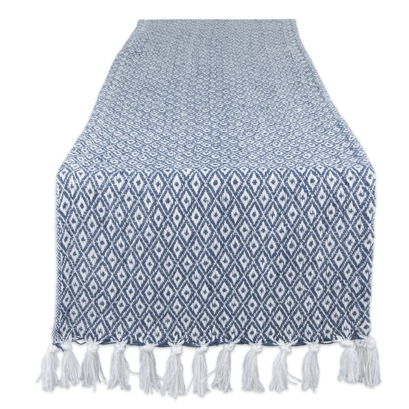 FRENCH BLUE MINI DIAMOND TABLE RUNNER 15X108, French Blue
