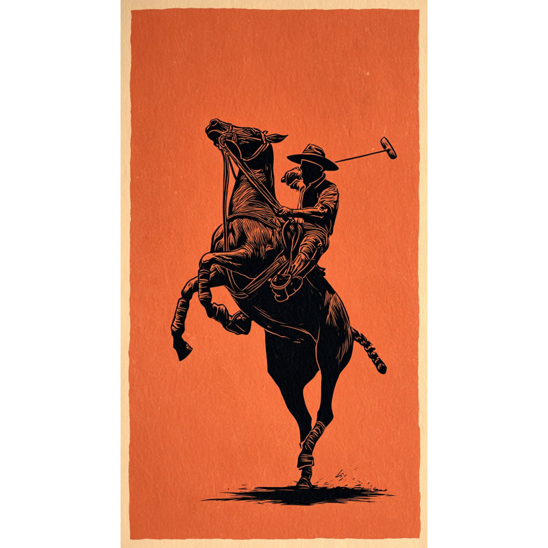 Art mural sur toile Minimal Jockey, L 24 po x H 36 po x P 1,5 po