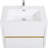 Wall-Mounted Bathroom Vanity - Sink, Floating Storage Cabinet, Stone Resin Countertop, Soft Close Drawers-1592835728-1592835729