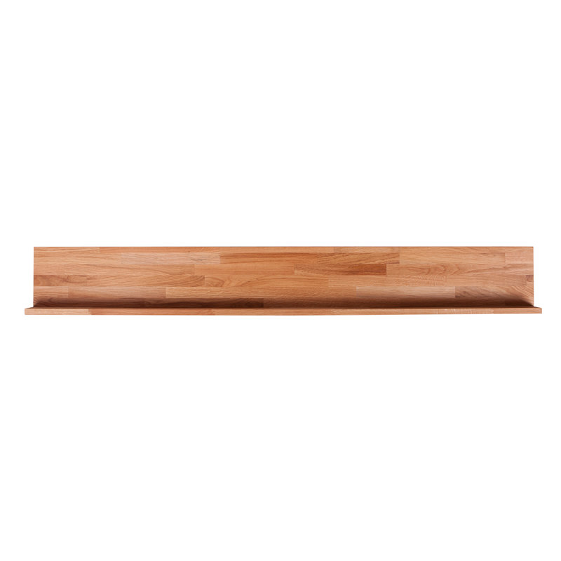 Liverman Rechteckig Massivholz Schweberegal, 8cm H x 150cm W x 20cm D.