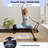 Ilates Black Reformer Machine with Shoulder Blocks and Foot Strap