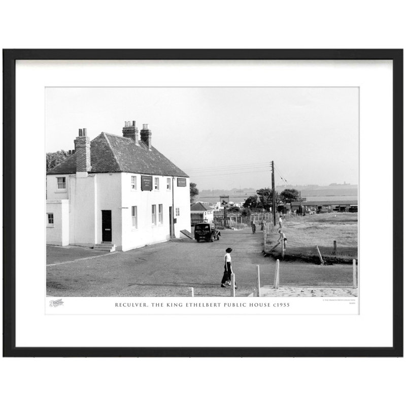 Reculver, The King Ethelbert Public House C1955 by Francis Frith - Single Picture Frame Print, 28cm H x 36cm W x 2.3cm D