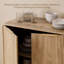 Armoire de rangement à 2 portes avec portes cannelées sculptées Arcen-468894022