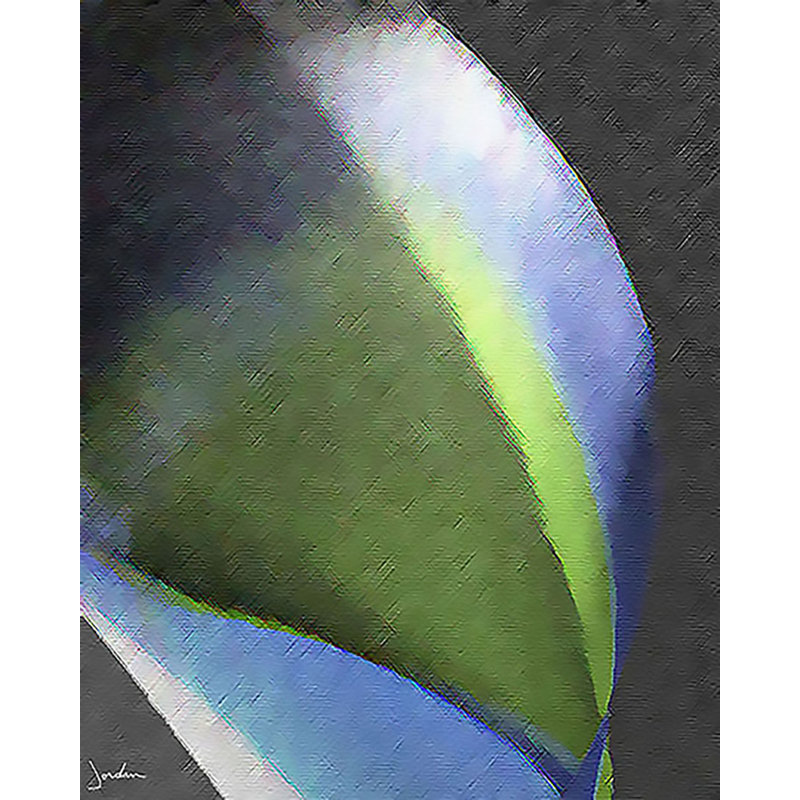 Light In The Green Print by Kent Wilcoxson Jordan