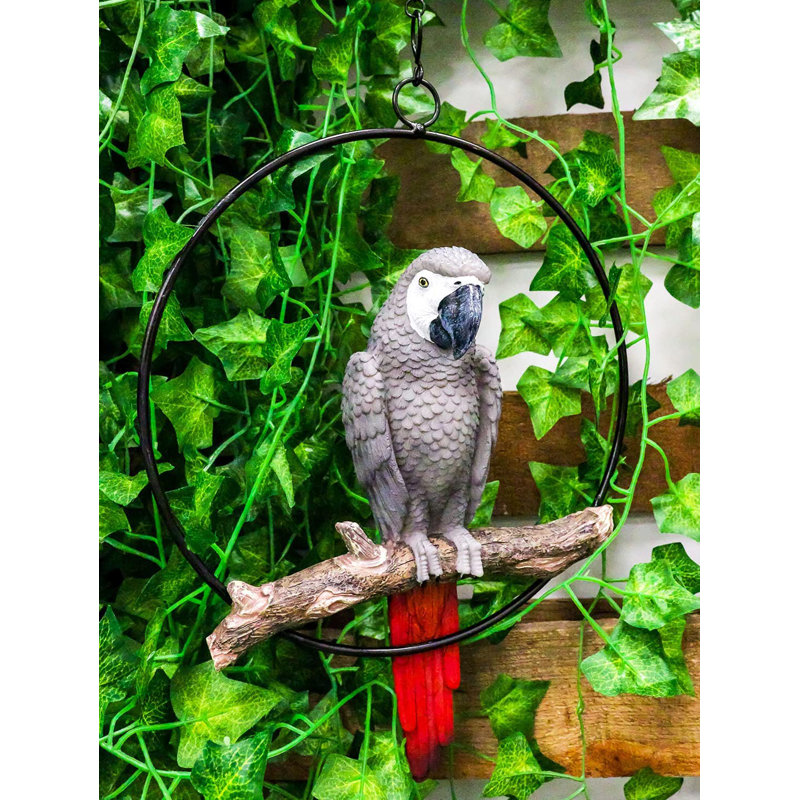 Figurine casareo ara perché sur une branche