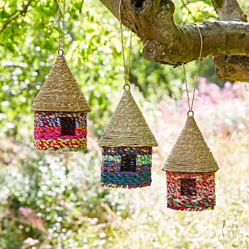 Octagonal Recycled Cotton Birdhouse