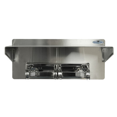 Double Toilet Tissue Dispenser with Shelf
