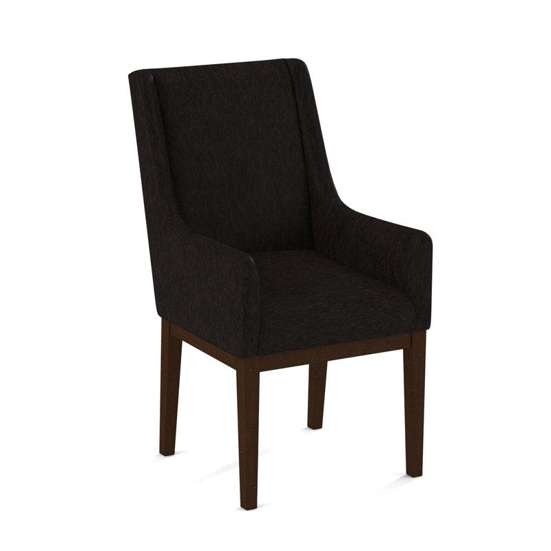 Upholstered Arm Chair, Applause Bajah Ruby, Black