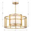 Brian Patrick Flynn For Crystorama Hulton 5 Light Luxe Gold Chandelier