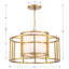Lustre doré luxueux 5 lumières Brian Patrick Flynn For Everly Quinn