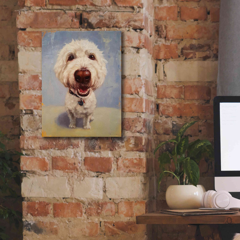 «Molly» par Lucia Heffernan, art mural sur toile, H 16 po x l 12 po x P 0,75 po