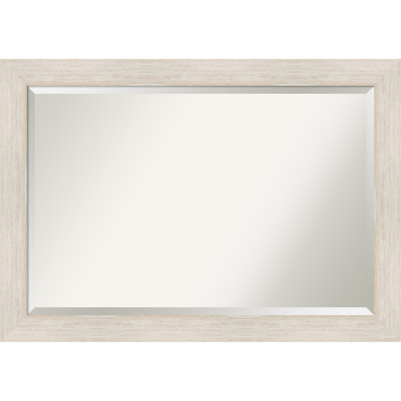 Miroir de salle de bain Jarid, Blanc mat, 28,88 po x 40,88 po