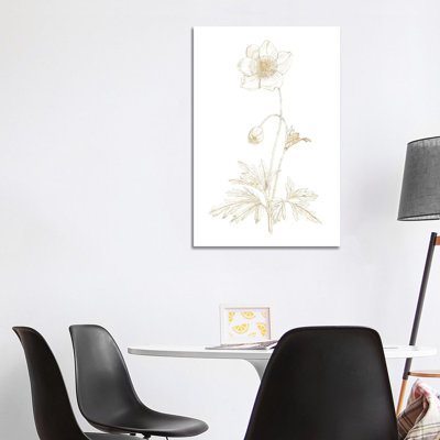 Gilded Botanical II by Wild Apple Portfolio - Wrapped Canvas Painting