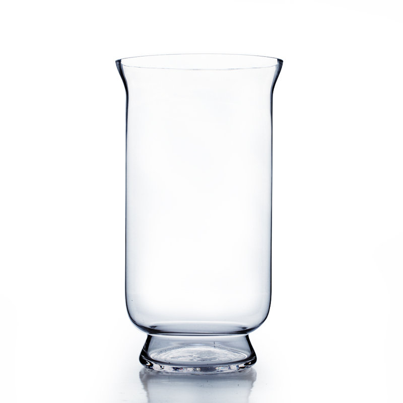 Brandermill Glass Tabletop Hurricane, 15" H x 8" W x 8" D