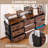 55’’w Drawer Dresser With Open Shelves & Storage Pockets, Modern Bedroom Storage Cabinet For Clothes, Tv Stand, Or Vanity-923701860