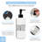 Porcelain Hand Sanitizer Dispenser Bottle – 16oz Refillable Pump