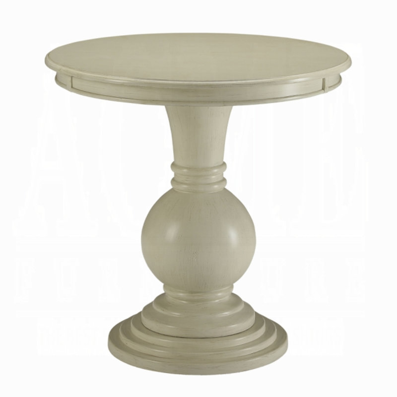 Table d'appoint Alyx, Blanc antique