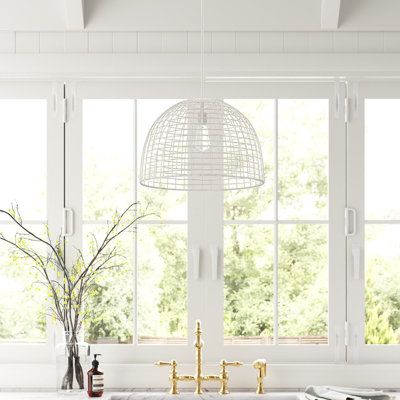 Stevie 1-Light Single Dome Pendant 
